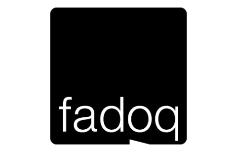 logo FADOQ noir et blanc
