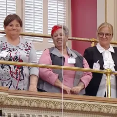 Photo avec Linda Thomas, Marie-France Laberte et Linda Villiard