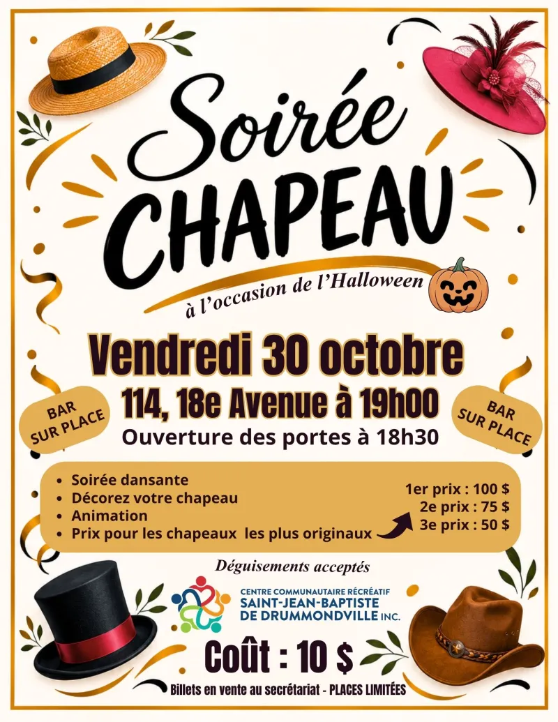 soirée chapeau