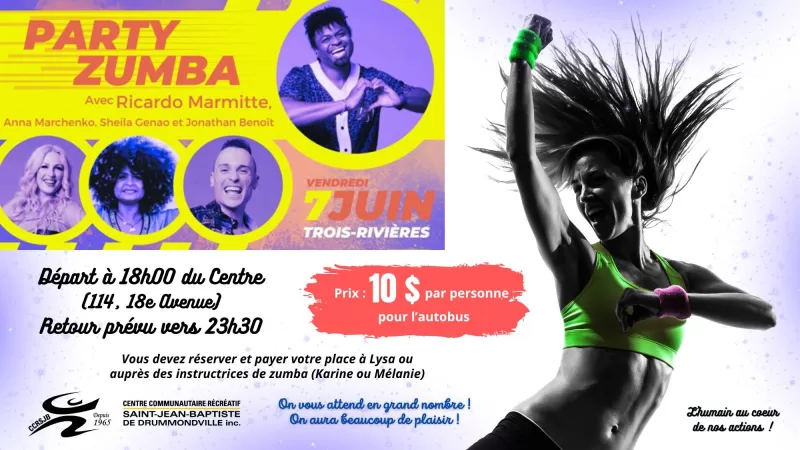 Party zumba à Trois-Rivières